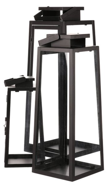 Set troch lampášov čierny LUC302 (3 ks)