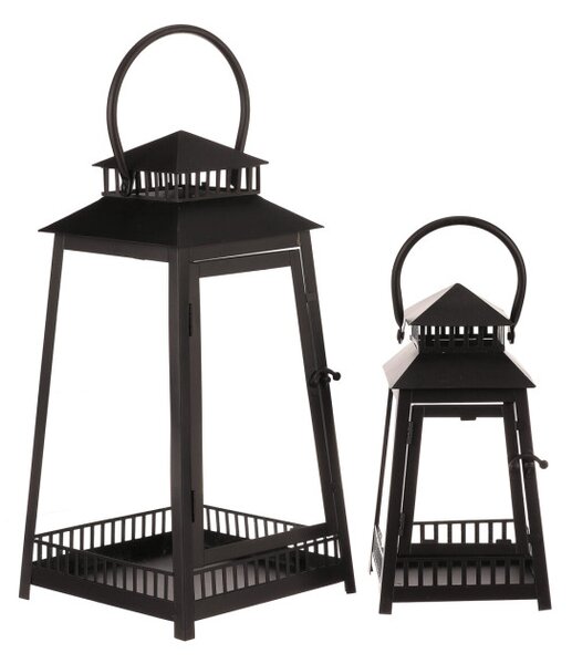 Set dvoch lampášov čierny LUC307 (2 ks)
