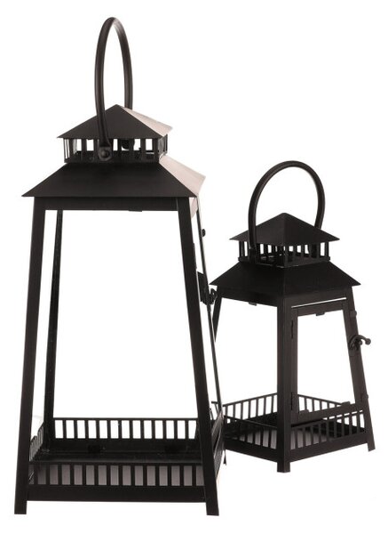 Set dvoch lampášov čierny LUC307 (2 ks)