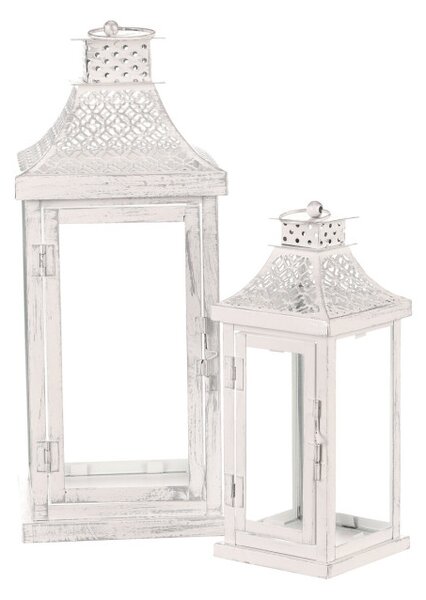 Set dvoch lampášov biely LUC305 (2 ks)