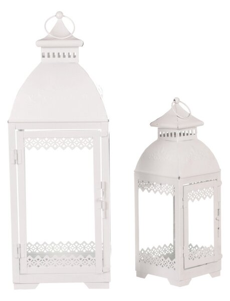 Set dvoch lampášov biely JL343 (2 ks)