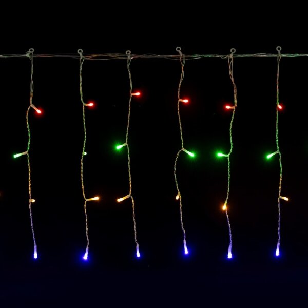 Aigostar-LED Vonkajšia vianočná svetelná reťaz 100xLED/8 funkcií 3xAA 8x0,4m IP44 viacfarebná