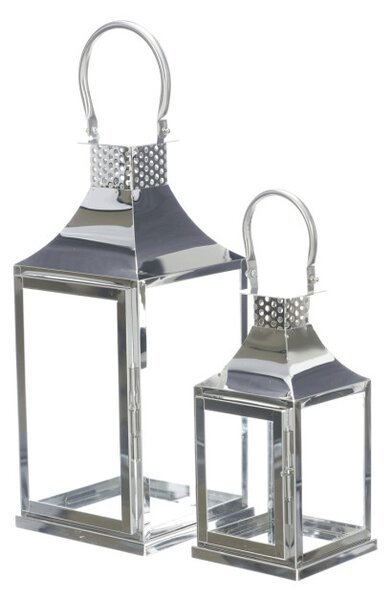 Set dvoch lampášov strieborný LUC313 (2 ks)