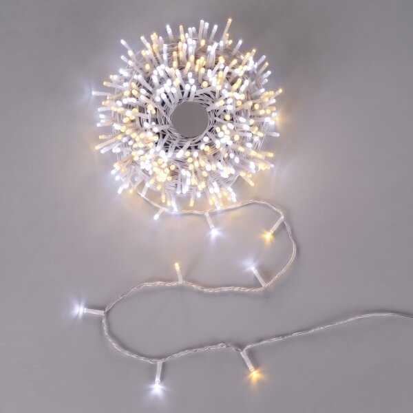 Aigostar - LED vonkajší vianočný reťazec 100xLED/8 funkcií 3xAA 10,3m IP44 teplé/studené