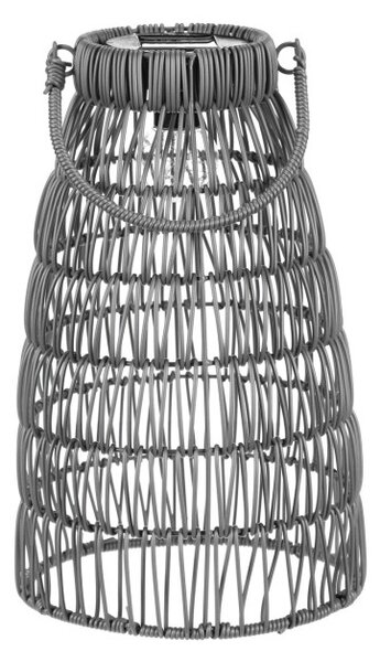 Set dvoch solárnych lampášov sivý PLA102 GREY (2 ks)