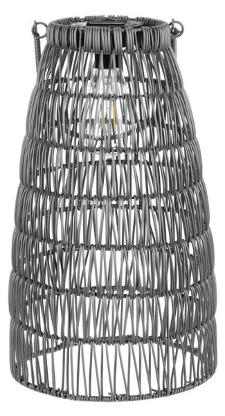 Set dvoch solárnych lampášov sivý PLA102 GREY (2 ks)