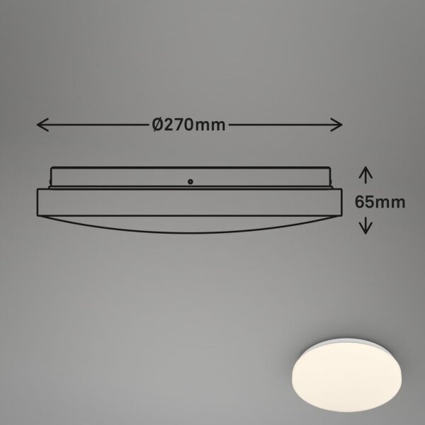 Briloner 3827-016 -LED Kúpeľňové stropné svietidlo so senzorom WALK LED/13W/230V IP54 pr.27cm