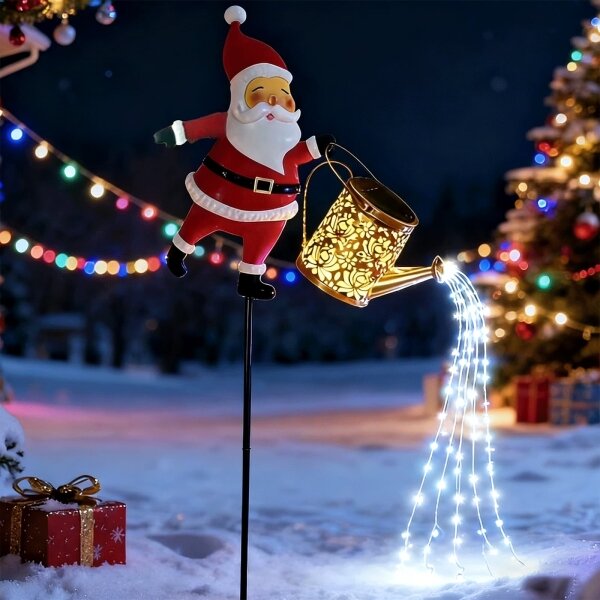 Aigostar-LED vonkajšia vianočná dekorácia 120xLED/8 funkcií 80 cm IP44 Santa/studená