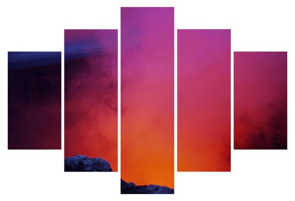 Obraz - sopka (150x105 cm)