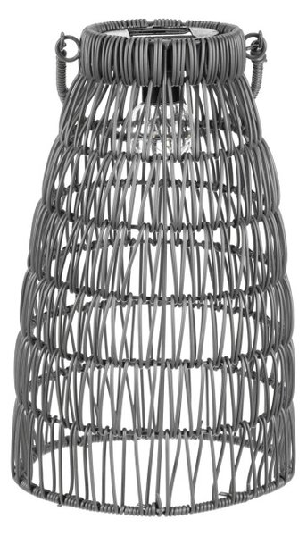 Set dvoch solárnych lampášov sivý PLA102 GREY (2 ks)