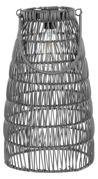 Set dvoch solárnych lampášov sivý PLA102 GREY (2 ks)
