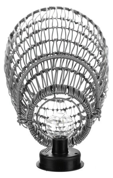 Set dvoch solárnych lampášov sivý PLA102 GREY (2 ks)