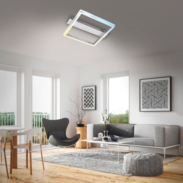 Briloner 3760-019-LED Stmievateľné stropné svietidlo FRAME LED/23W/230V 2700-6500K 42x36 cm+DO