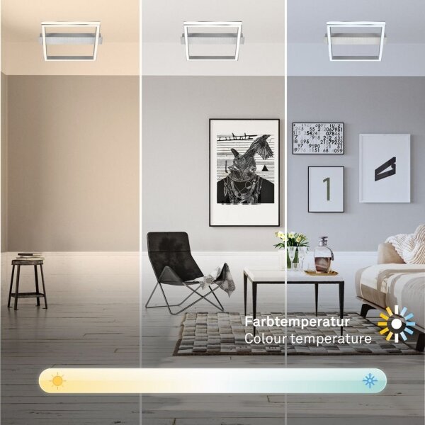 Briloner 3760-019-LED Stmievateľné stropné svietidlo FRAME LED/23W/230V 2700-6500K 42x36 cm+DO