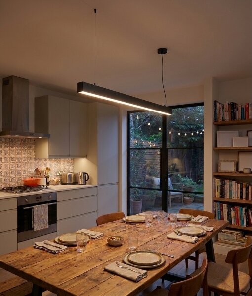 Top Light - LED stropné prisadené závesné svietidlo HORIZON LED/40W/230V čierna