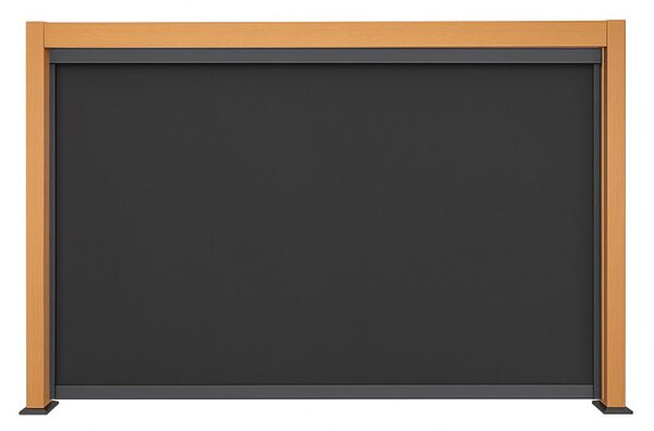 Záhradná pergola s LED osvetlením LUXORA hnedá / antracitová 300x400 cm