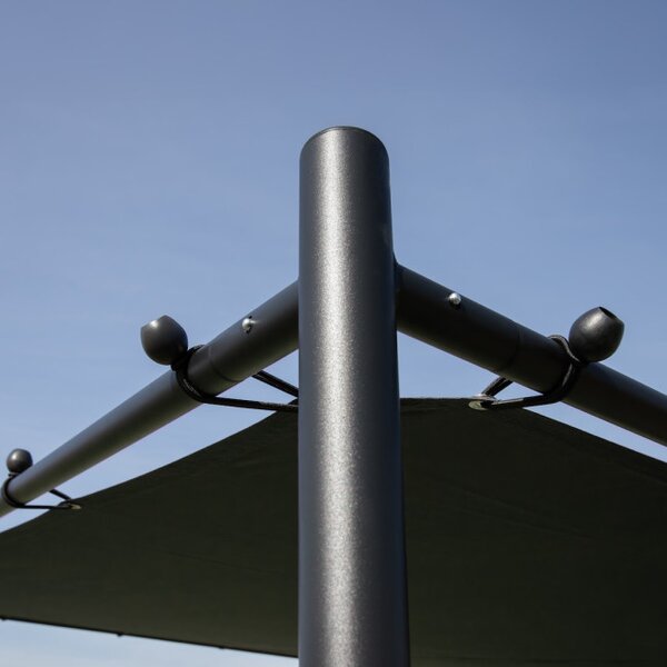 Záhradná pergola NOVA antracitová 300x300 cm