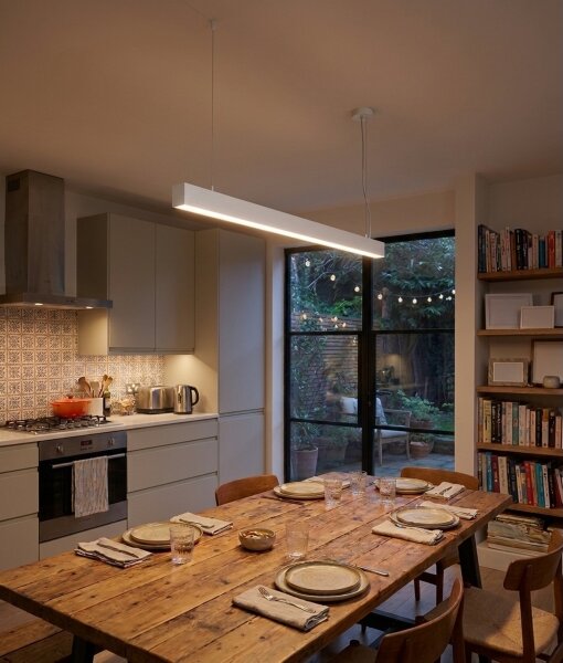 Top Light - LED Stropné prisadené závesné svietidlo HORIZON LED/40W/230V biela