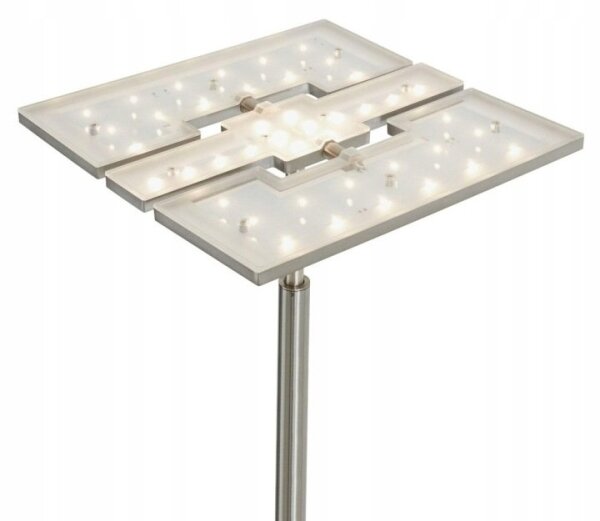 Briloner 1328-022 - LED stmievateľná stojacia lampa LED/21W/230V + LED/3,5W matný chróm