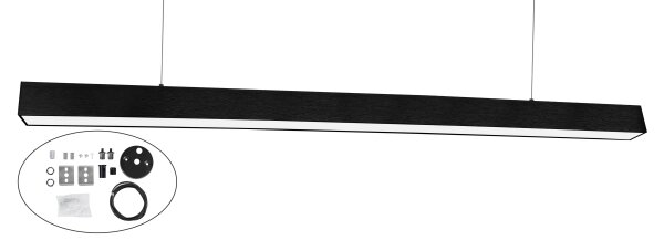 Top Light - LED stropné prisadené závesné svietidlo HORIZON LED/40W/230V čierna
