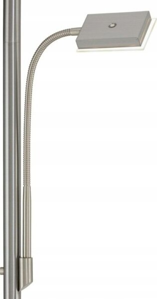 Briloner 1328-022 - LED stmievateľná stojacia lampa LED/21W/230V + LED/3,5W matný chróm