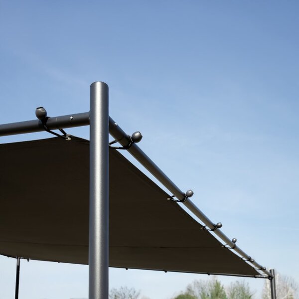 Záhradná pergola NOVA antracitová 300x300 cm