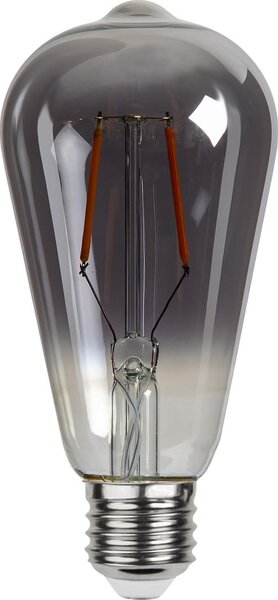 Teplá LED/filamentová žiarovka E27, 2 W Plain Smoke – Star Trading