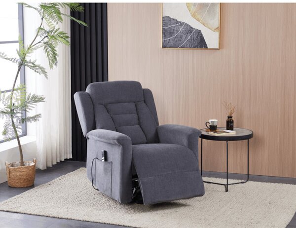 Polohovacie kreslo sivé, elektrické TV-7072 GREY2