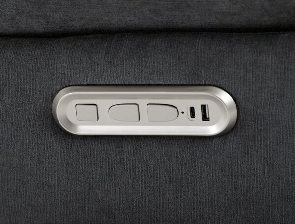 Polohovacie kreslo sivé, elektrické TV-7089 GREY2