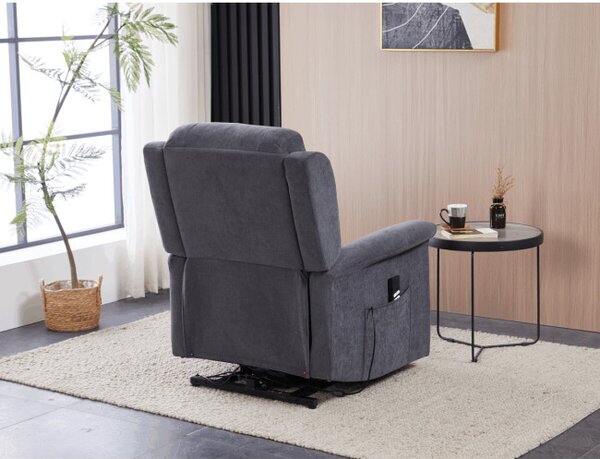 Polohovacie kreslo sivé, elektrické TV-7072 GREY2