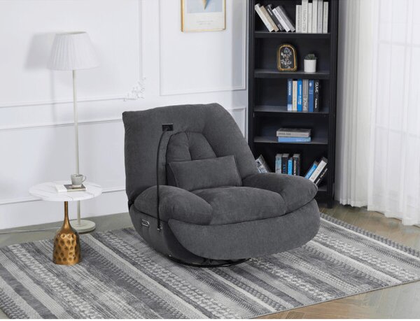 Polohovacie kreslo sivé, elektrické TV-7089 GREY2