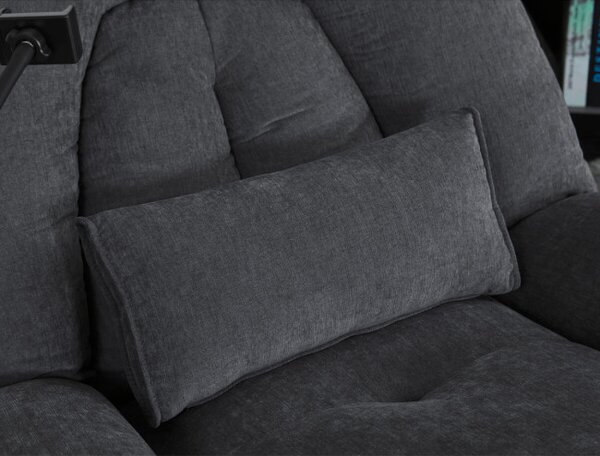 Polohovacie kreslo sivé, elektrické TV-7089 GREY2