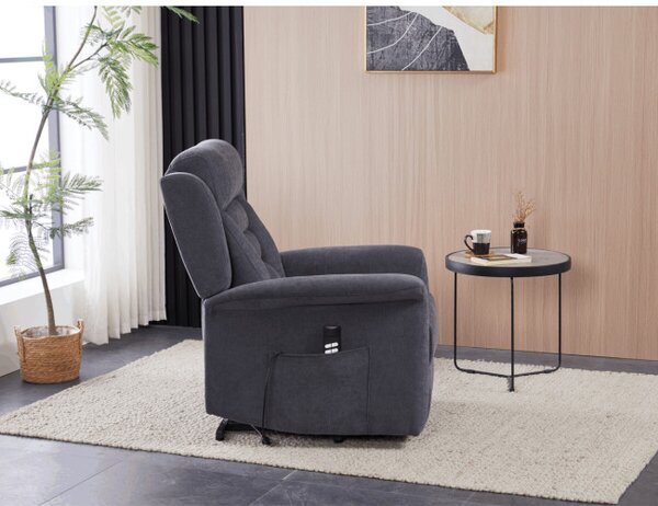 Polohovacie kreslo sivé, elektrické TV-7072 GREY2