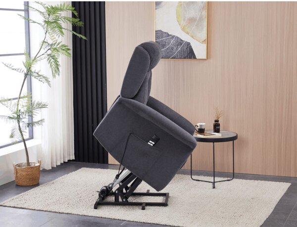 Polohovacie kreslo sivé, elektrické TV-7072 GREY2