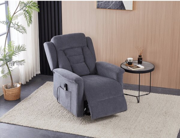 Polohovacie kreslo sivé, elektrické TV-7072 GREY2