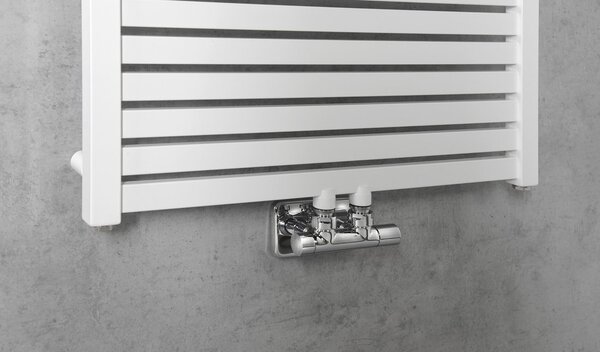Aqualine Aqualine, TONDI vykurovacie teleso 600x1330 mm, stredové pripojenie, biela, DT480T