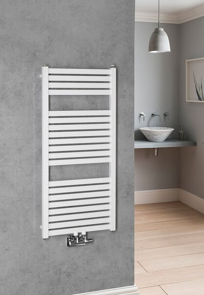 Aqualine Aqualine, TONDI vykurovacie teleso 450x970 mm, stredové pripojenie, biela, DT450T