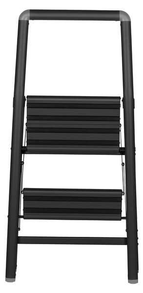 Čierne schodíky Wenko Compact, výška 91,5 cm