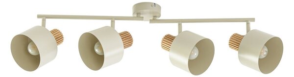 Stropné Lampa Lindby, Lenja, stmievateľné, Béžová, Obývacia izba, Kov, Moderný