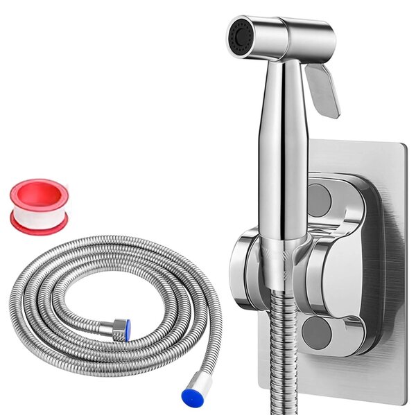 Nerezová sprchová hlavica na toaletu – sprchová hlavica na toaletu s hadicou 1,5 m