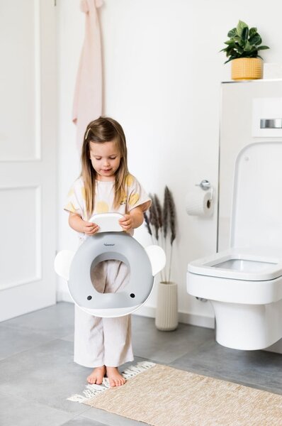 Tmavosivé detské WC sedadlo Dark grey – Kindsgut
