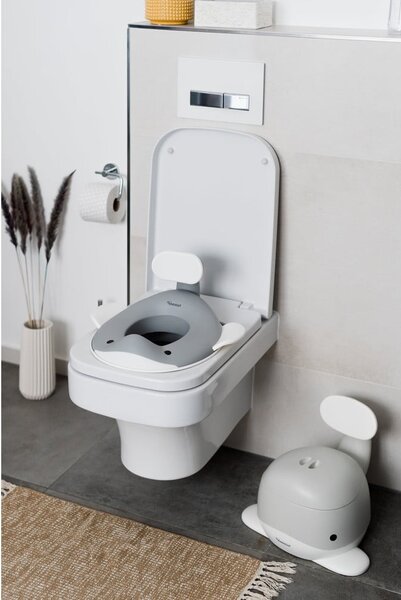 Tmavosivé detské WC sedadlo Dark grey – Kindsgut