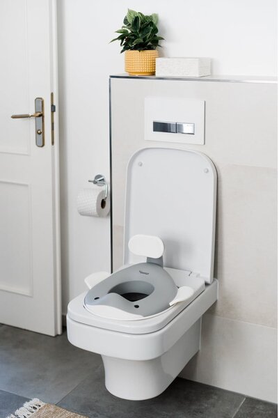 Tmavosivé detské WC sedadlo Dark grey – Kindsgut