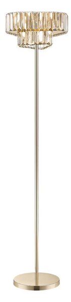 Zuma Line F0496-03G-F7AC - Stojacia lampa HELIOS 3xG9/33W/230V zlatá