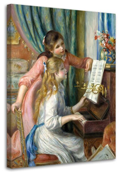 Obraz na plátne Dievčatá pri klavíri - Pierre Auguste Renoir, reprodukcia Rozmery: 40 x 60 cm