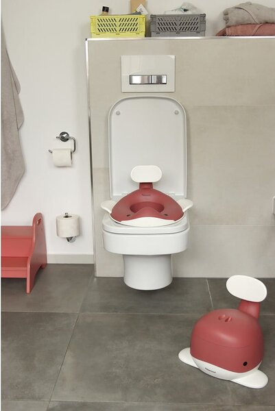 Tmavoružové detské WC sedadlo Dusty pink – Kindsgut