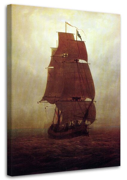 Obraz na plátne Plachetnica - Caspar David Friedrich, reprodukcia Rozmery: 40 x 60 cm