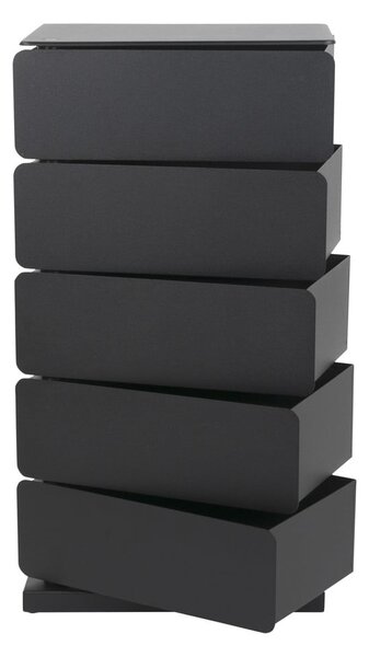 Čierna kovová komoda 37x72x26 cm Joey – Spinder Design