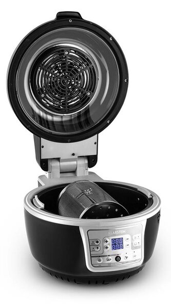 Klarstein VitAir Turbo, teplovzdušná fritéza, 1400 W, 10 L, sivo-čierna