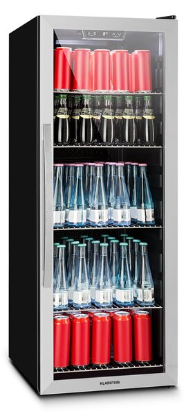 Klarstein Beersafe 6XL, chladnička na nápoje, 171 l, 0-10°C, sklo, energet. trieda G, nehrdzavejúca oceľ